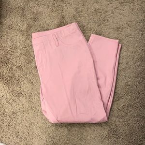 Plus size pink jeggings